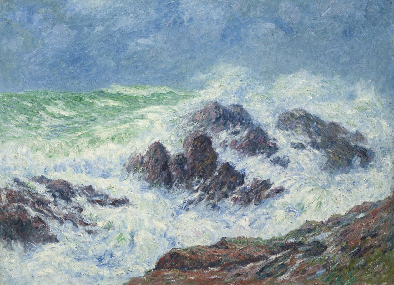 Kova sää Saint Grenoblessa, Pointe de Penmarchissa, 1905 tekijältä Henry Moret