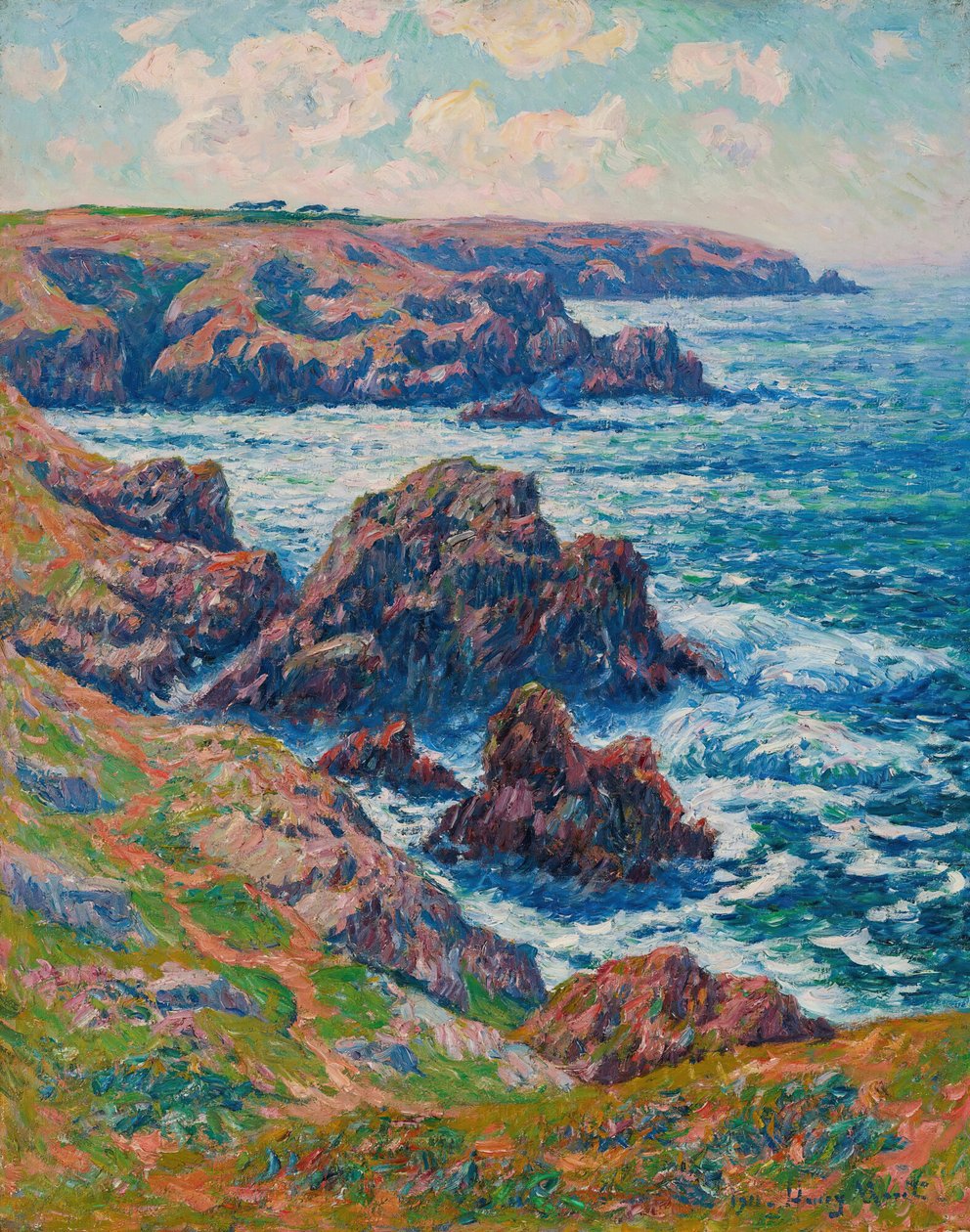 Clédenin maa, Point de Raz, Finistère, 1911. tekijältä Henry Moret