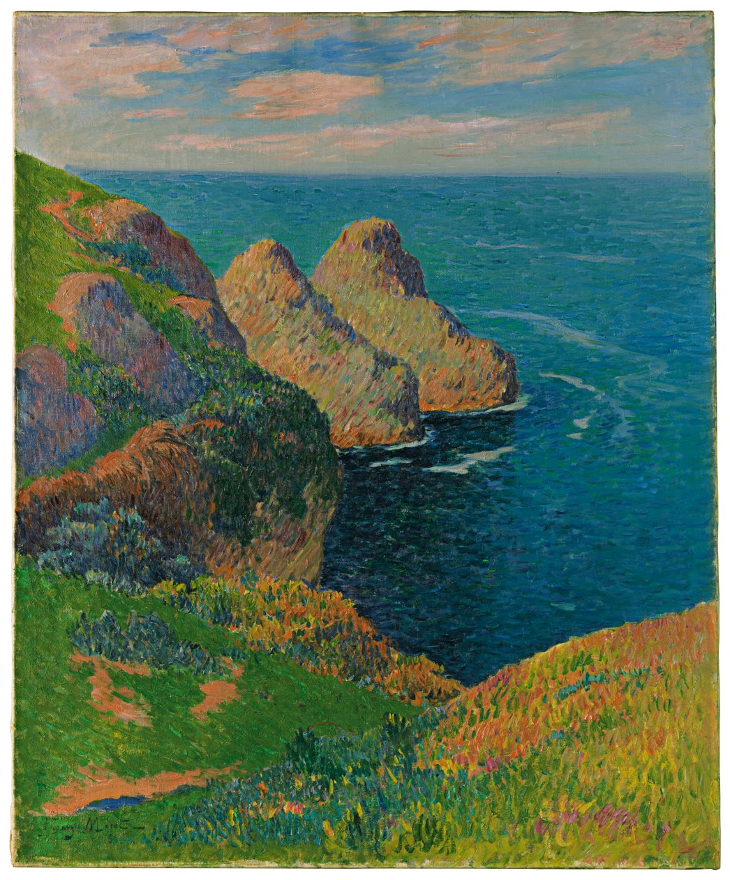 Kalliot meren rannalla, 1895 tekijältä Henry Moret