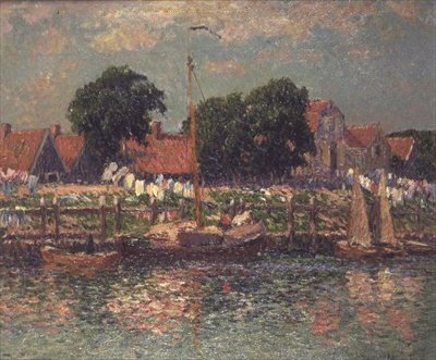 Joen rannalla Hollannissa tekijältä Henry Moret