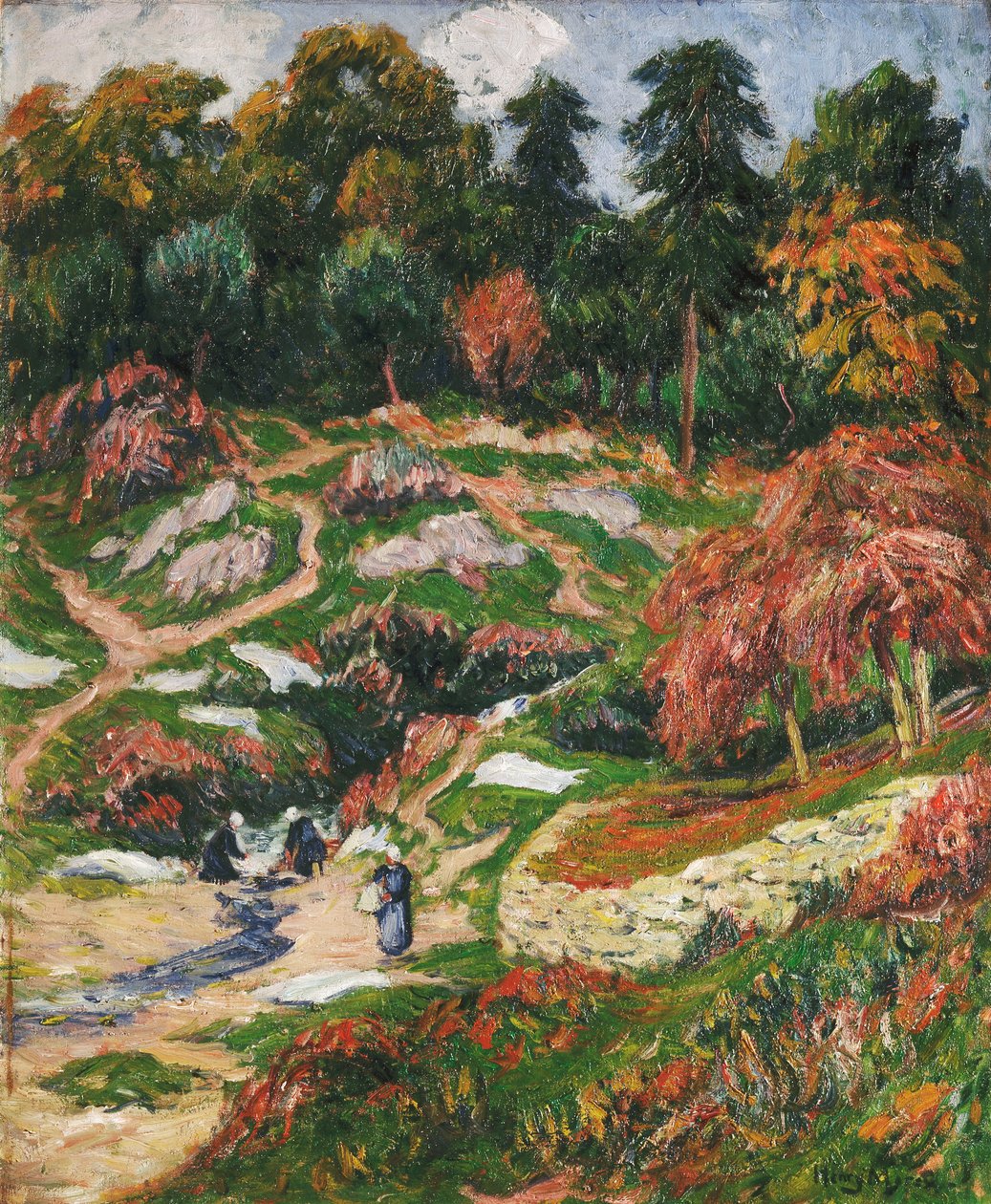Pesula Doelanissa, Finisteressa; Le Levoir paikassa Doelan, Finistere, tekijältä Henry Moret