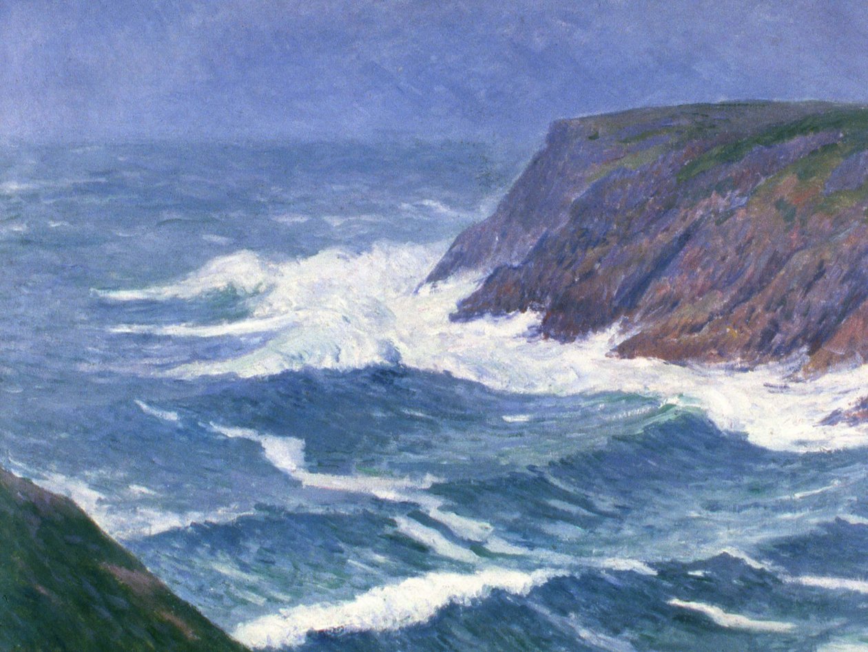 Île de Groix, rannikkomaisema, sisäänkäynti Saint Nicolasin satamaan, 1908. tekijältä Henry Moret