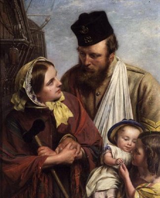 Taas kotiin, 1858 (katso myös 68094) tekijältä Henry Nelson ONeil