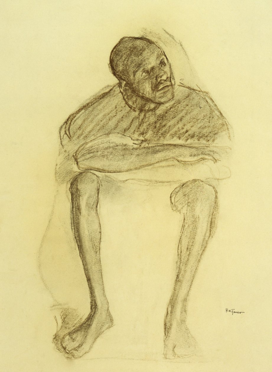 Mies istuu tuolilla tekijältä Henry Ossawa Tanner