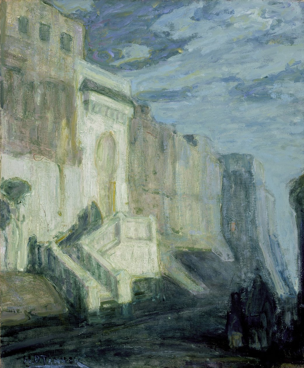 Moonlight: Walls of Tanger, noin 1913-1914 tekijältä Henry Ossawa Tanner