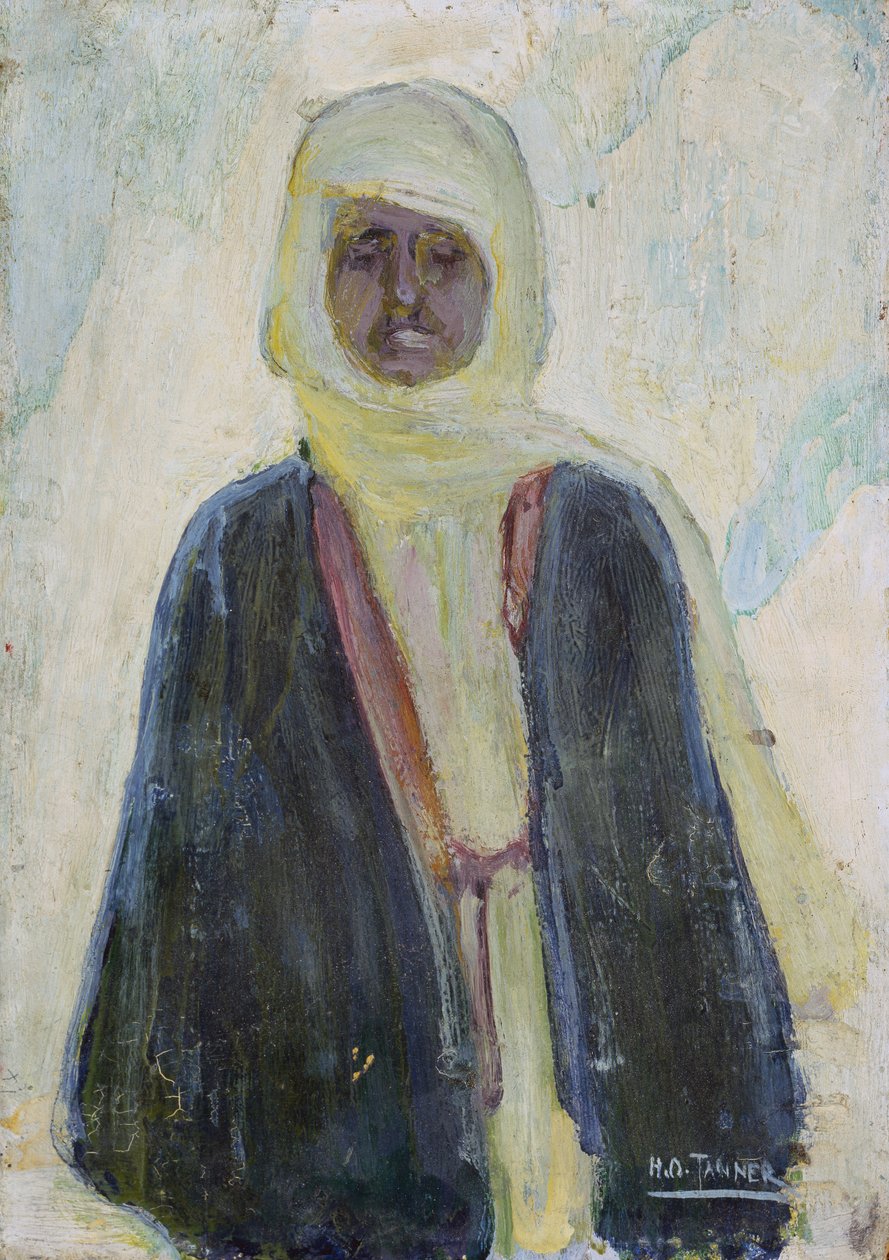 Marokon mies (öljy paneelissa) tekijältä Henry Ossawa Tanner