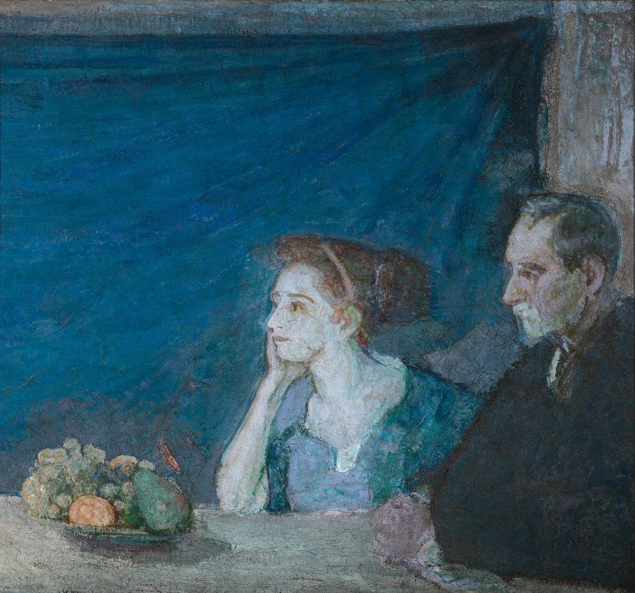Muotokuva herra ja rouva Atherton Curtisista ja asetelma elämästä tekijältä Henry Ossawa Tanner