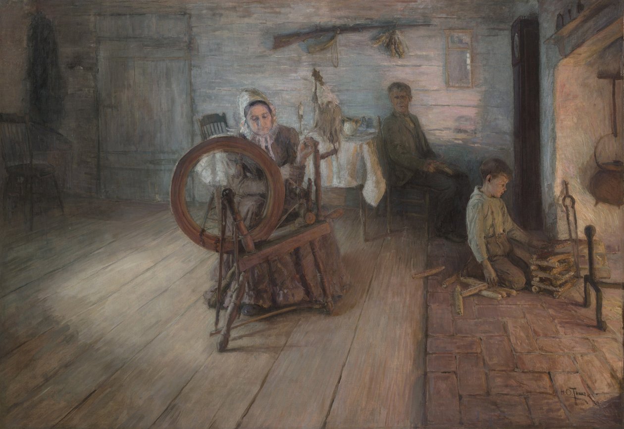 Kehrääminen takkatulen valossa - George Washington Grayn nuoruus, 1894 tekijältä Henry Ossawa Tanner