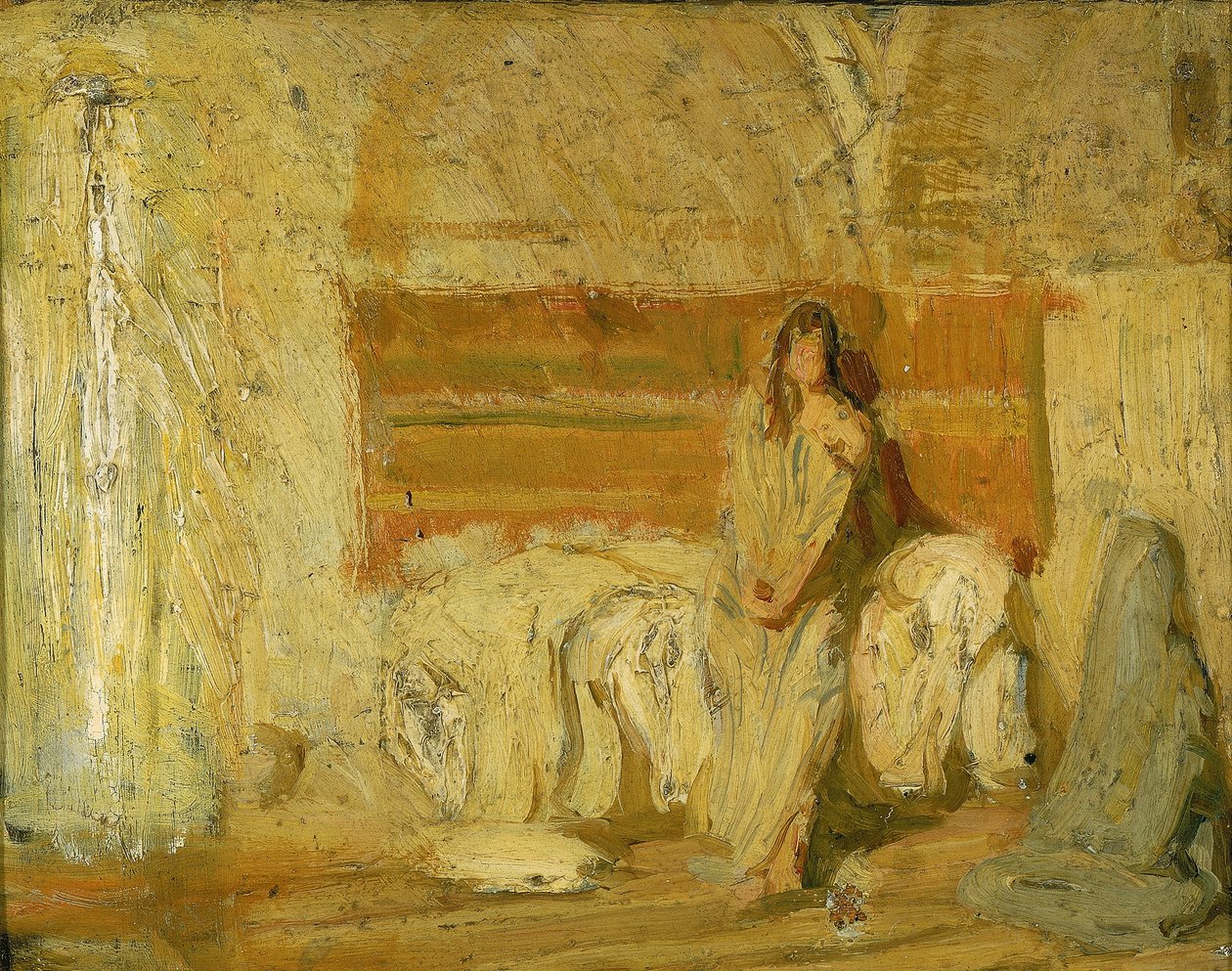 Opiskelu Marian ilmestyspäivää varten tekijältä Henry Ossawa Tanner