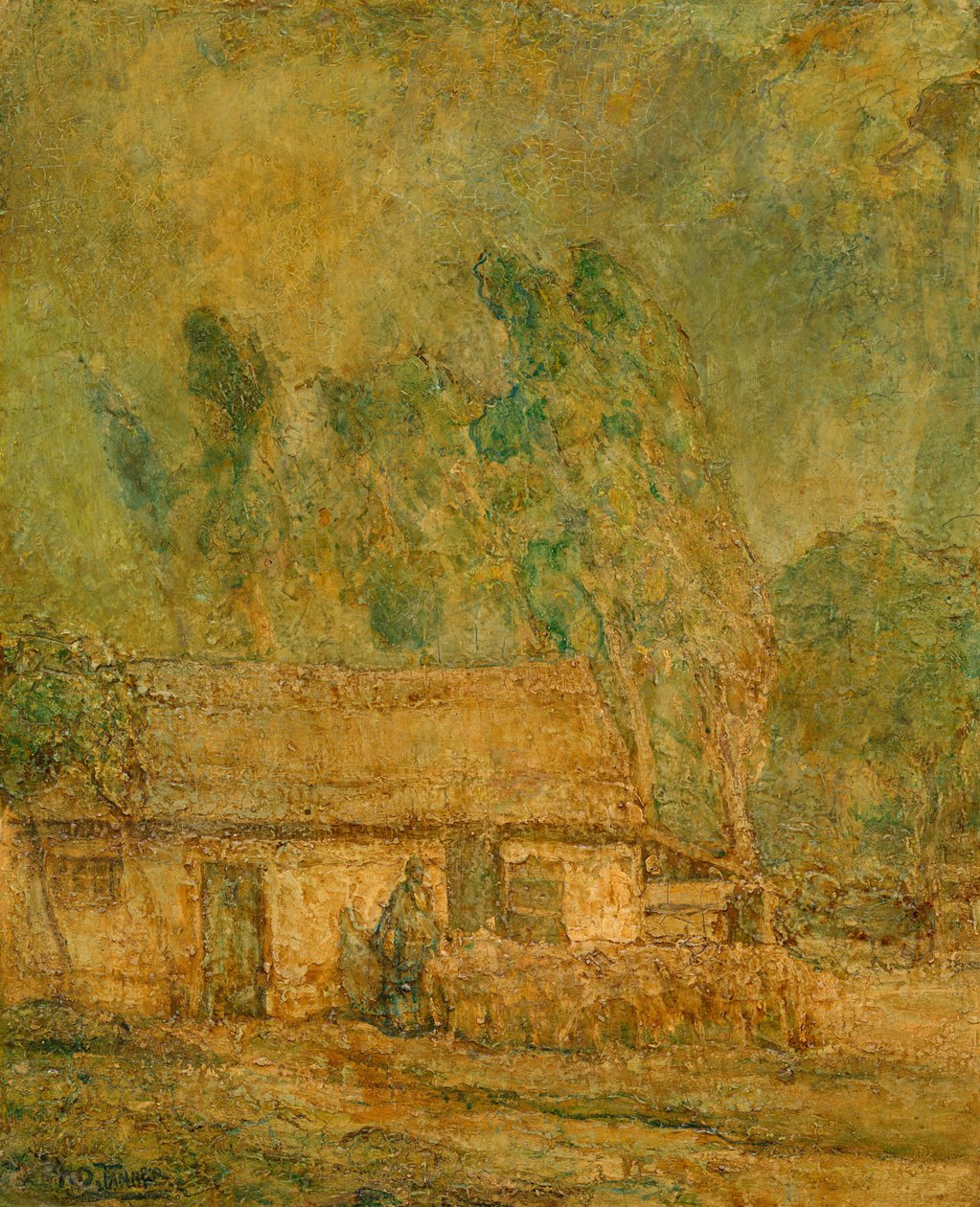 Hyvä paimen, n. 1918 (öljy kankaalle) tekijältä Henry Ossawa Tanner