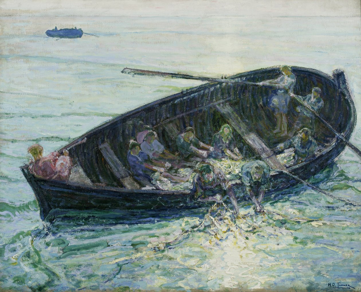 The Miraculous Haul of Fishes, n. 1913-1914 tekijältä Henry Ossawa Tanner