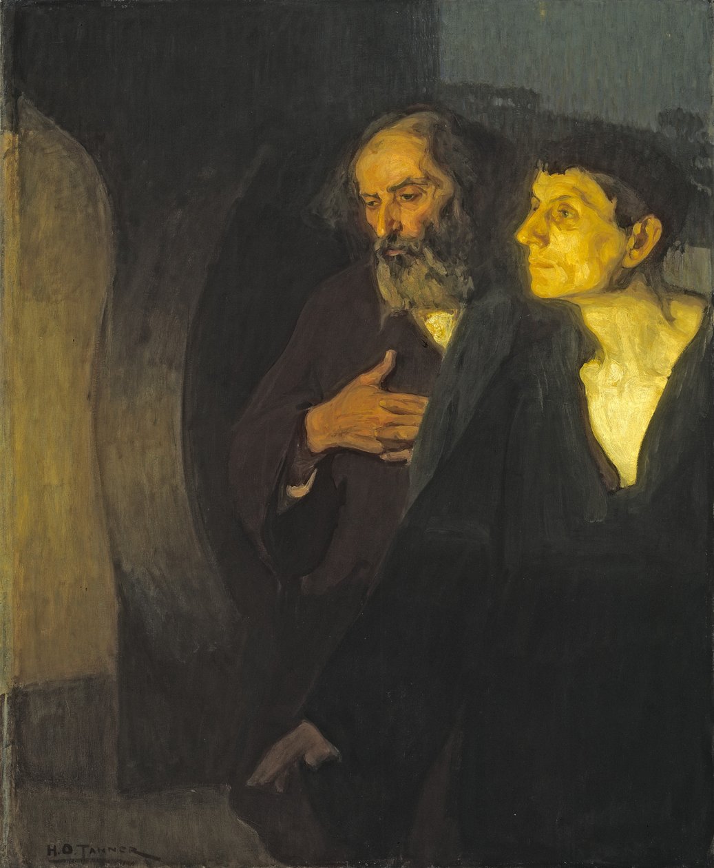 Kaksi opetuslasta haudalla, noin 1906 tekijältä Henry Ossawa Tanner
