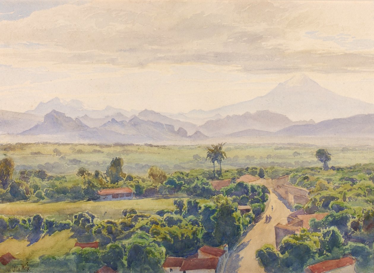 Näkymä Cuernavacasta, 1800-luvun loppu - 1900-luvun alku. tekijältä Henry Otto Wix
