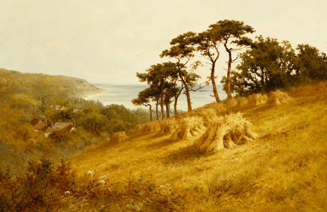 Sadonkorjuuaika, Fairlight, Sussex, tekijältä Henry Parker