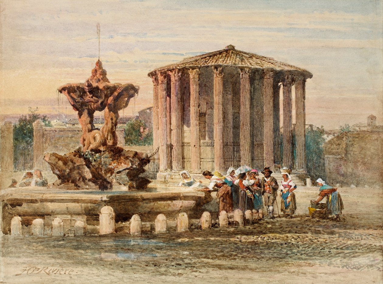 Suihkulähde Roomassa tekijältä Henry Parsons Riviere