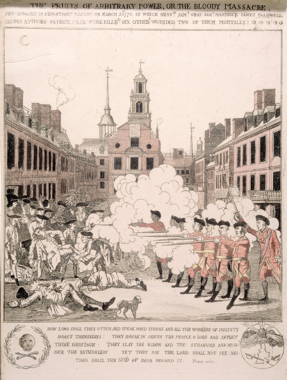 Bostonin verilöyly, 5. maaliskuuta 1770 tekijältä Henry Pelham