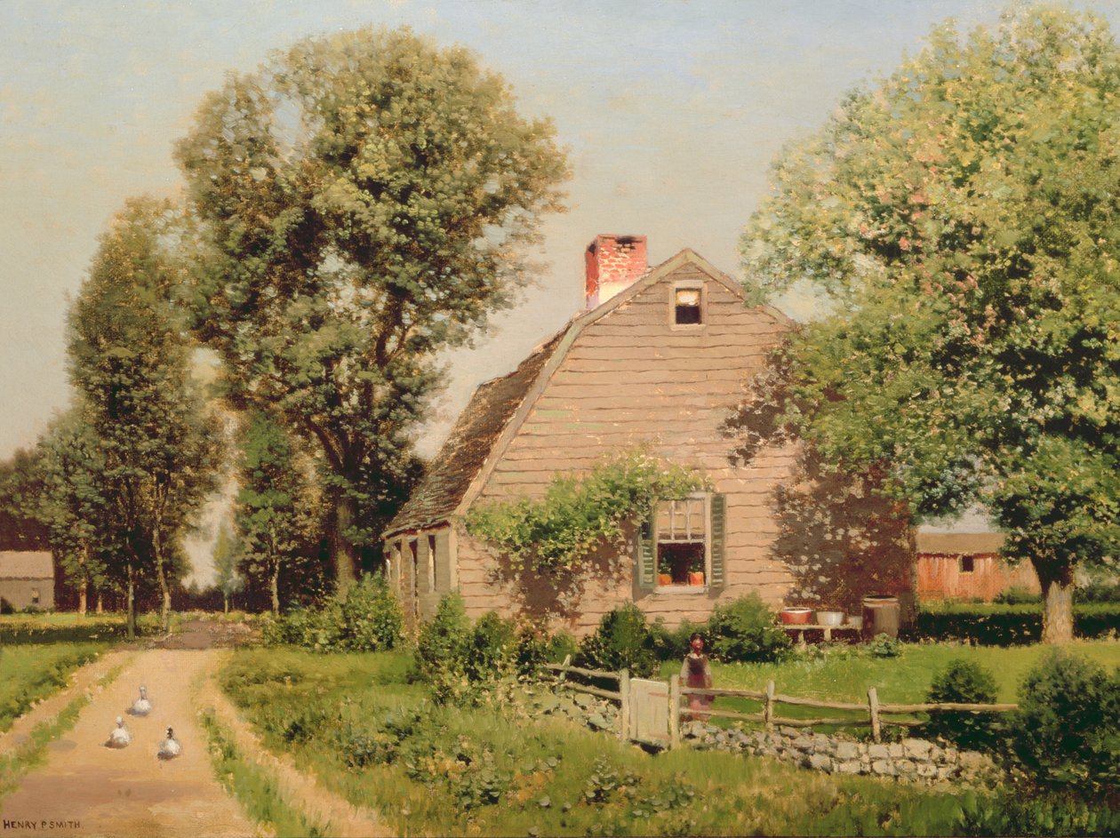 Vanha kotipaikka Käänteen varrella, n. 1889 tekijältä Henry Pember Smith