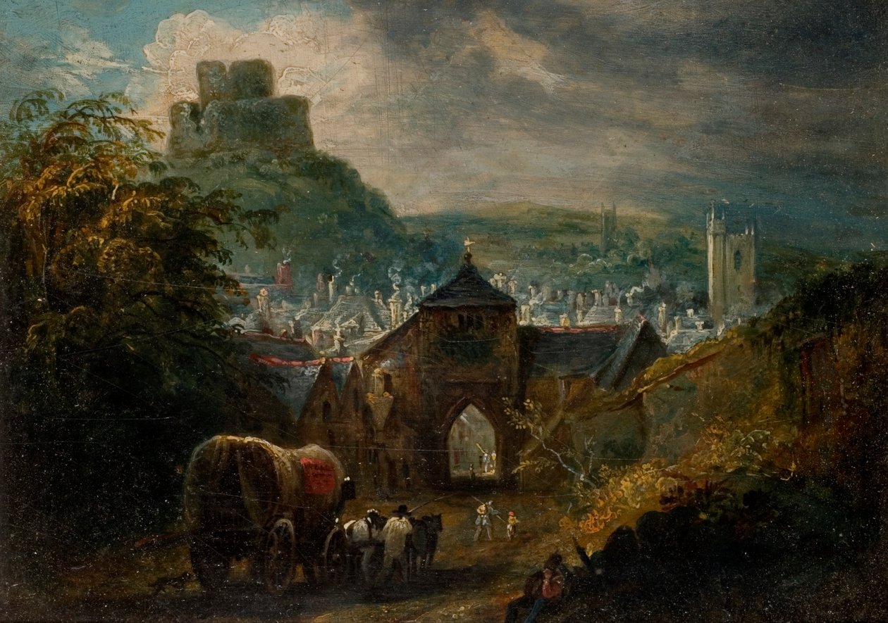 Glastonbury, Somerset (öljy aluksella) tekijältä Henry Perlee Parker