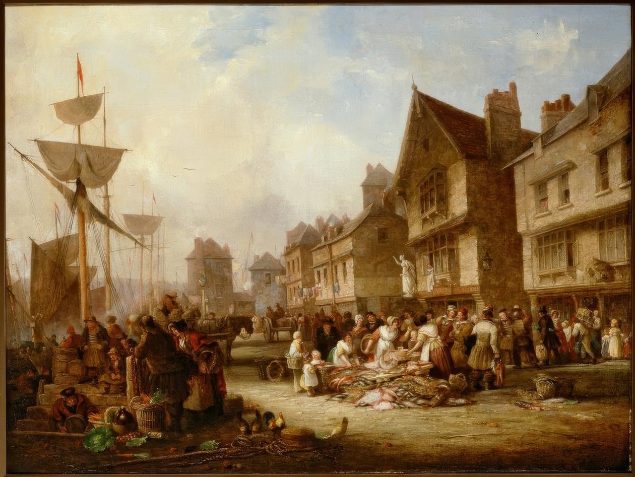 The Old Quayside, Newcastle tekijältä Henry Perlee Parker