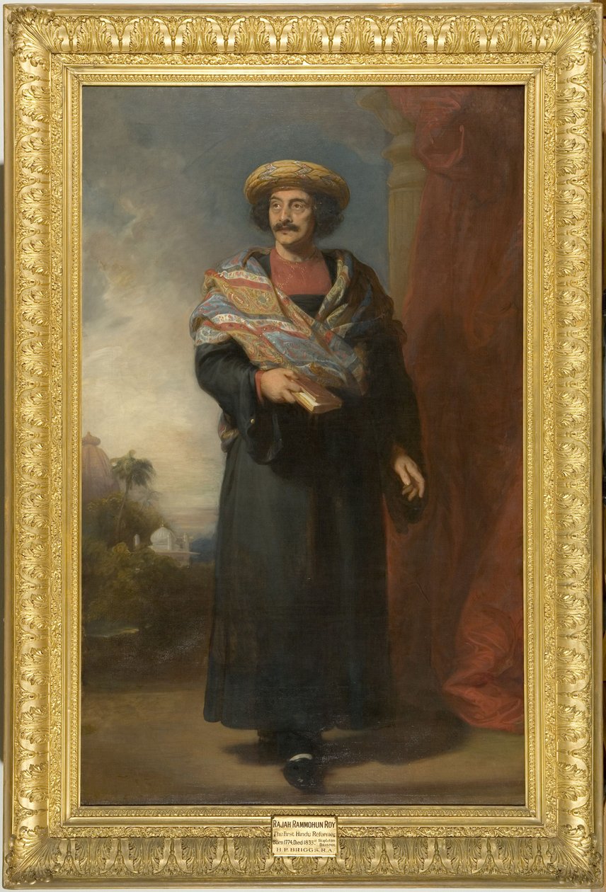 Rammohun Royn (1774-1833) muotokuva 1832 (öljy kankaalle) tekijältä Henry Perronet Briggs