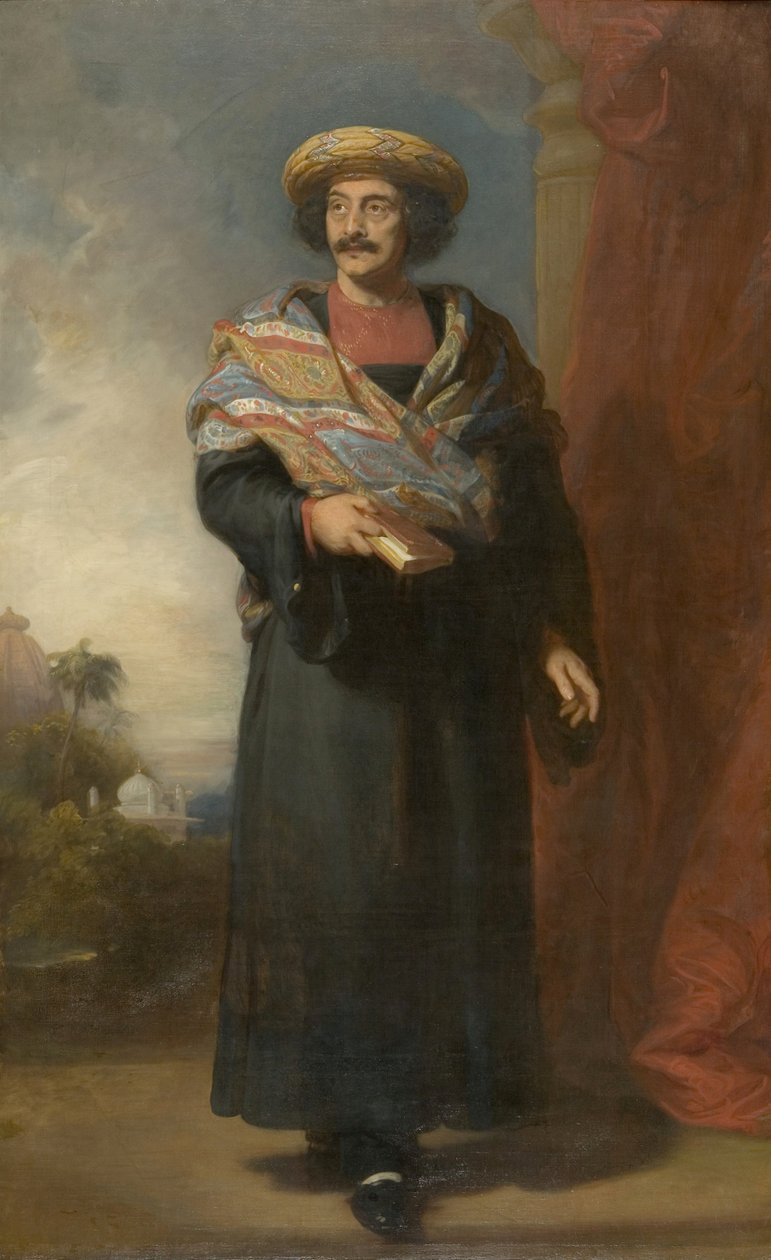 Rammohun Royn (1774-1833) muotokuva 1832 (öljy kankaalle) tekijältä Henry Perronet Briggs