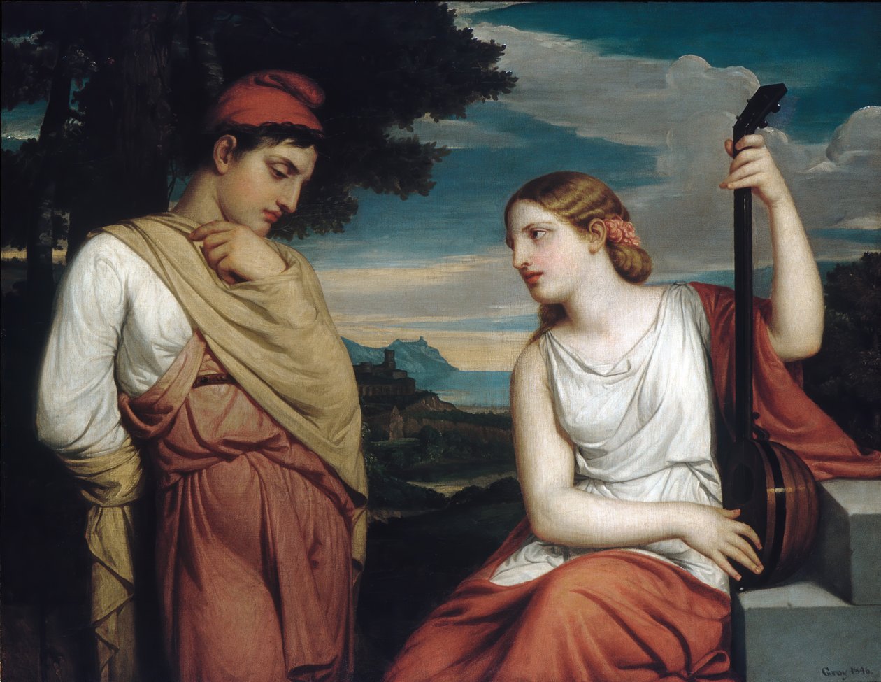 Kreikan rakastajat, 1846. tekijältä Henry Peters Gray