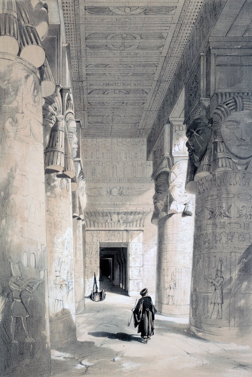 Denderahin temppeli, Egypti, 1800-luku. tekijältä Henry Pilleau