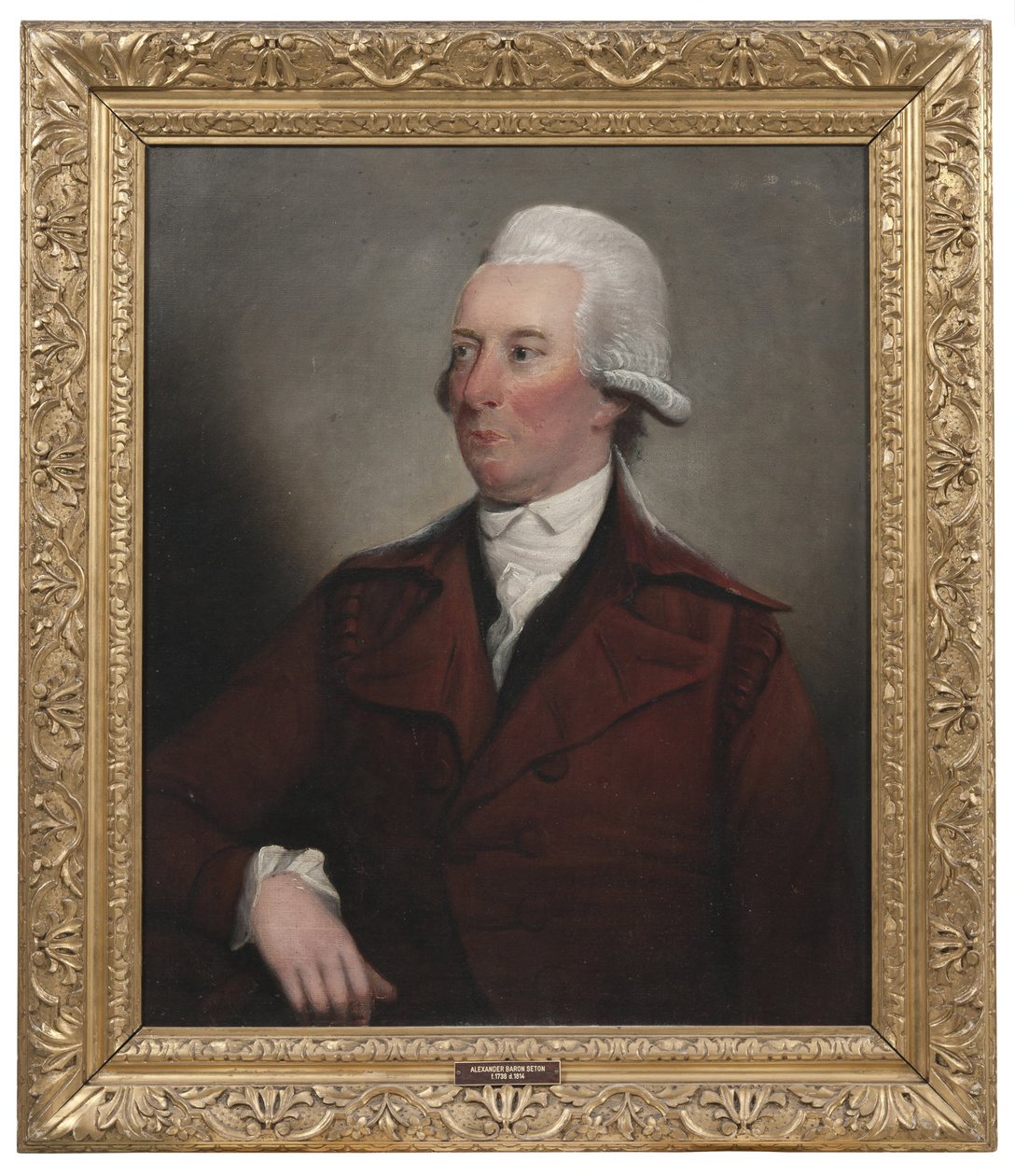 Alexander Baron Seton (1738–1814), oikeustieteen tohtori, maanomistaja, syntynyt Skotlannissa, toiminut Ruotsissa ja Skotlannissa, naimisissa 1. Elizabeth Angusin kanssa, 2. Anne Innes of Cathlowin kanssa, George Setonin veljenpoika ja tämän adoptoima, omi tekijältä Henry Raeburn