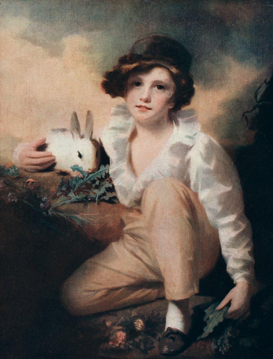 Poika kanin kanssa, c1814 1912. tekijältä Henry Raeburn