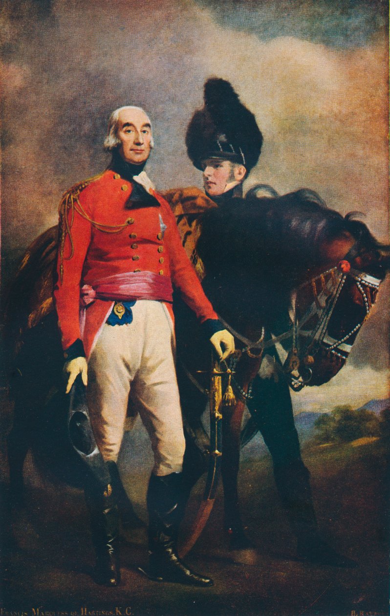 Kenraali Francis Rawdon-Hastings, Moiran toinen jaarli, myöhemmin Hastingsin ensimmäinen markiisi, c1813 tekijältä Henry Raeburn