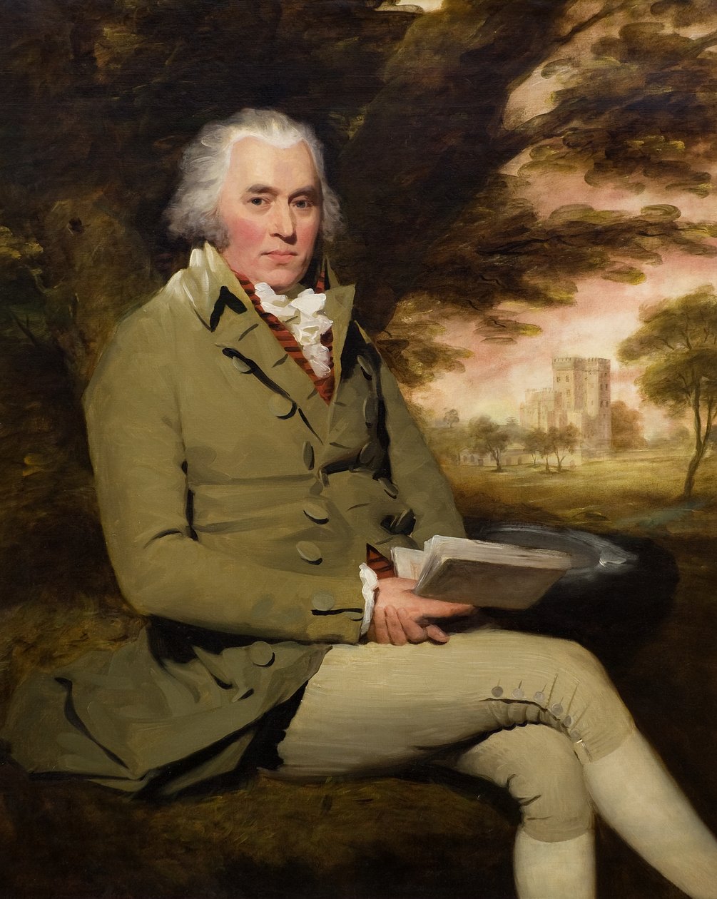 George Paterson Castle Huntlysta, n. 1790 (öljy kankaalle) tekijältä Henry Raeburn