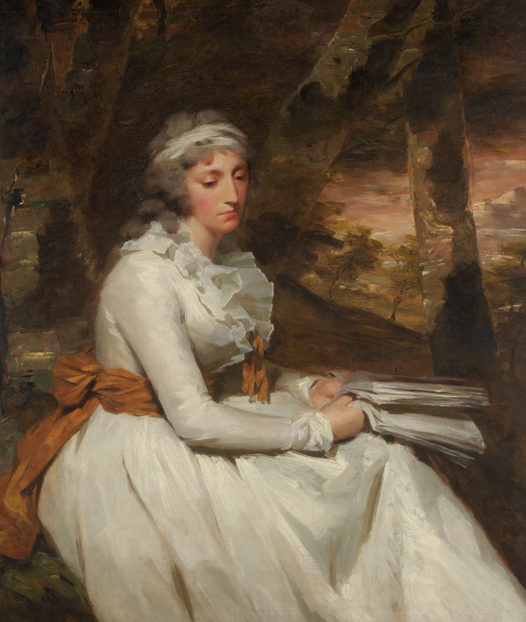 Rouva Richard Alexander Oswald Louisa Johnston, syntynyt noin 1760, kuollut 1797, noin. 1794. tekijältä Henry Raeburn