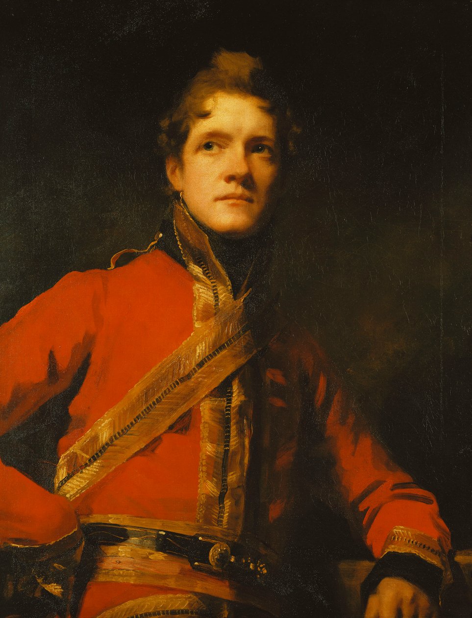 7. draguunikaartin everstiluutnantti Morrisonin muotokuva, puolipitkä, univormussa tekijältä Henry Raeburn