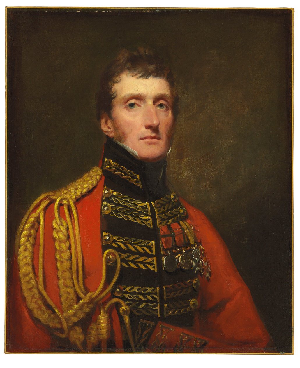 Kenraaliluutnantti William Stuartin muotokuva, puolipitkä, univormussa tekijältä Henry Raeburn
