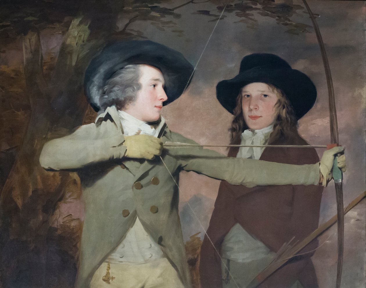 Jousimiehet, noin 1789-90 (öljy kankaalle). tekijältä Henry Raeburn