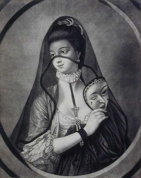 The Fair Nun Unmasked, kaiverrettu Carington Bowlesin (1744-93) toimesta (litografia). tekijältä Henry Robert (after) Morland