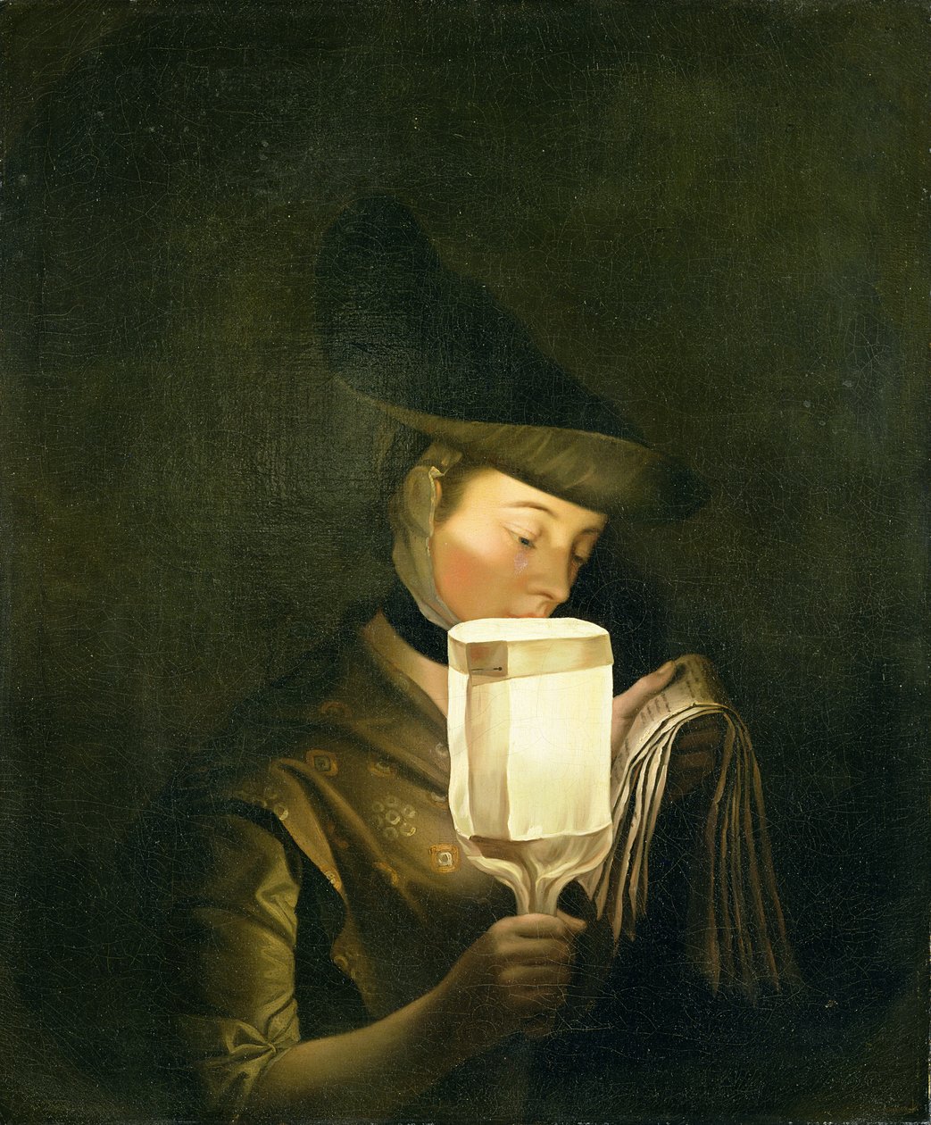The Ballad Singer, n. 1764 (öljy kankaalle) tekijältä Henry Robert Morland