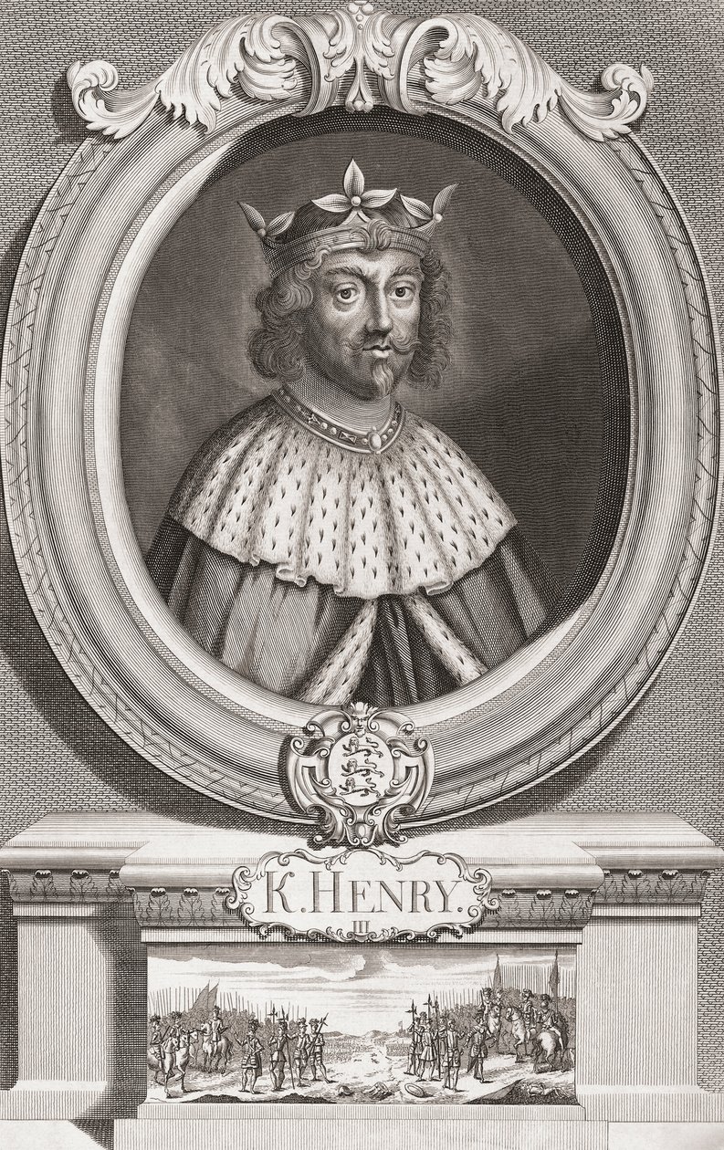 Henrik III, Englannin kuningas. Muotokuva tekijältä Henry Roberts