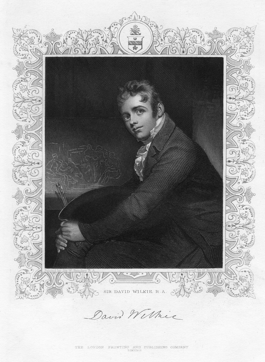 Sir David Wilkie 1785-1841, skotlantilainen taidemaalari, 1800-luku. tekijältä Henry Robinson