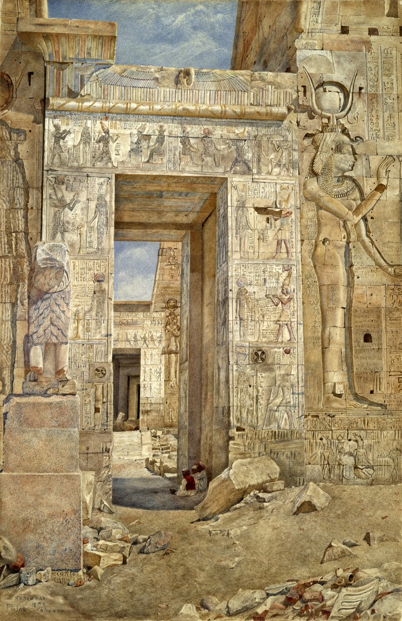 Philaen rauniot, 1894 tekijältä Henry Roderick Newman