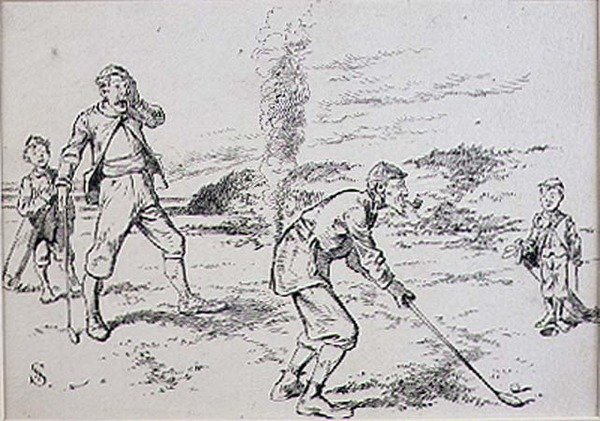 The Absent Minded Golfer, kuvitus 