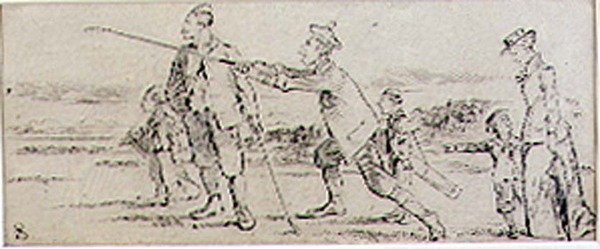 The Unlucky Drive, kuvitus Graphic-lehdestä, pubi. noin 1870 (litho) tekijältä Henry Sandercock