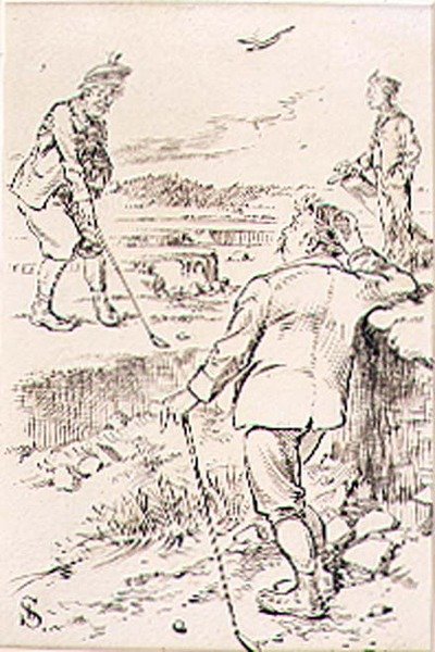 The Winning Golfer, kuvitus 