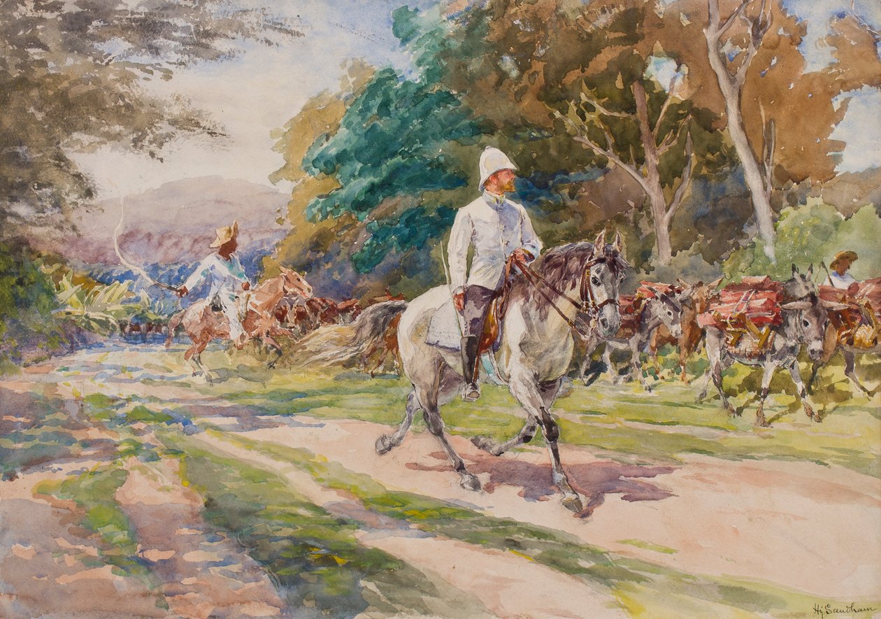 Siirtomaa upseeri, mahdollisesti Haiti, noin 1900 tekijältä Henry Sandham