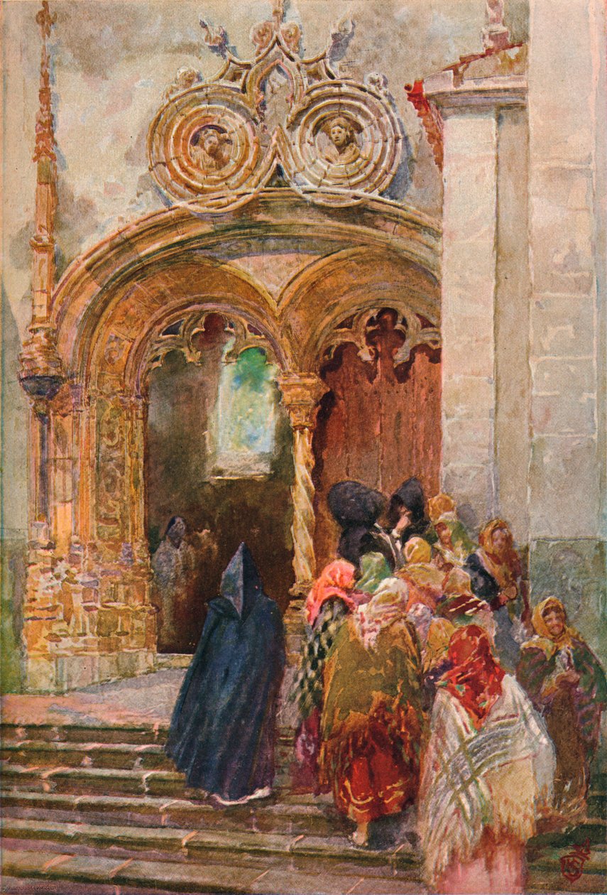Matriz-kirkon eteläovi, Ponta Delgada, 1899 tekijältä Henry Sandham
