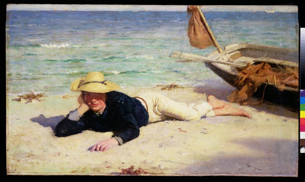 Kuuma kesäpäivä tekijältä Henry Scott Tuke