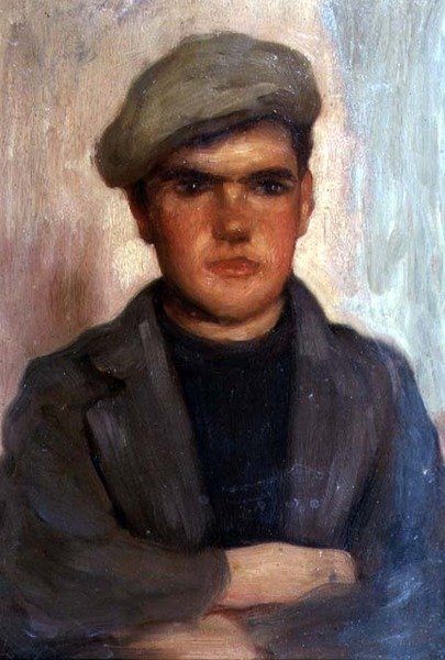 Poika, jolla on lippalakki tekijältä Henry Scott Tuke