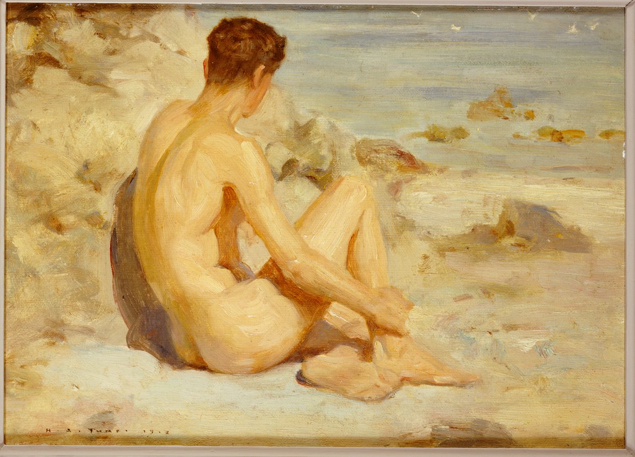 Poika rannalla, 1912 tekijältä Henry Scott Tuke