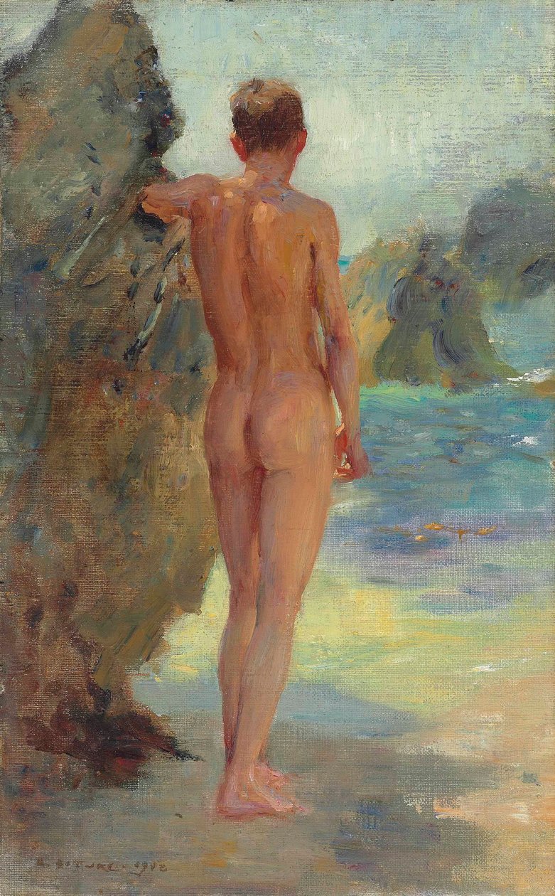 Kylpylä, 1912 tekijältä Henry Scott Tuke