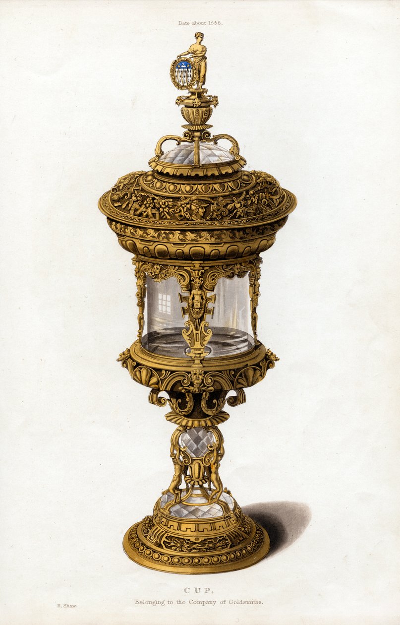 Cup, c1558, 1843. tekijältä Henry Shaw